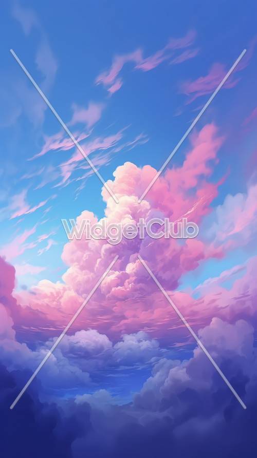 Pink Clouds Wallpaper [0ff57346662d4661bc5a]