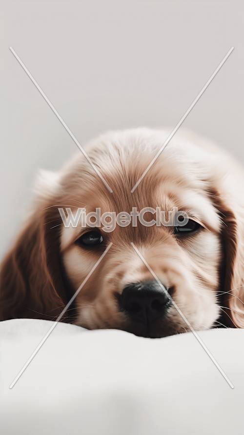Foto di occhi di cucciolo carino