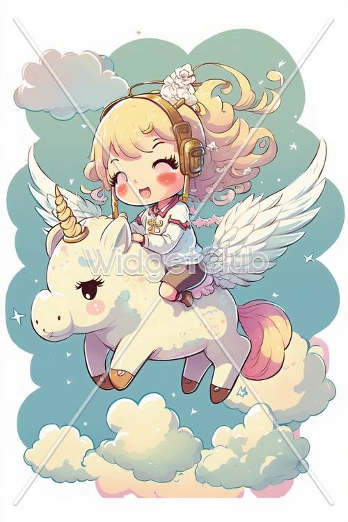 Magical Unicorn Ride in the Sky壁紙[e6c251999047411e9684]