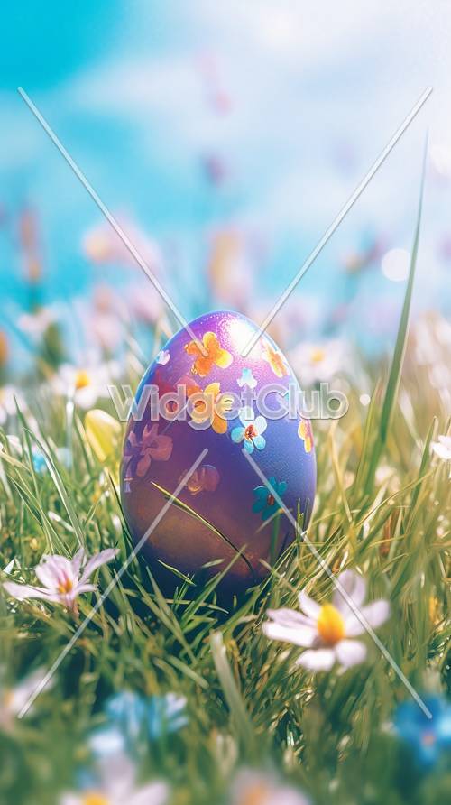 Celebrazione della primavera con uova colorate