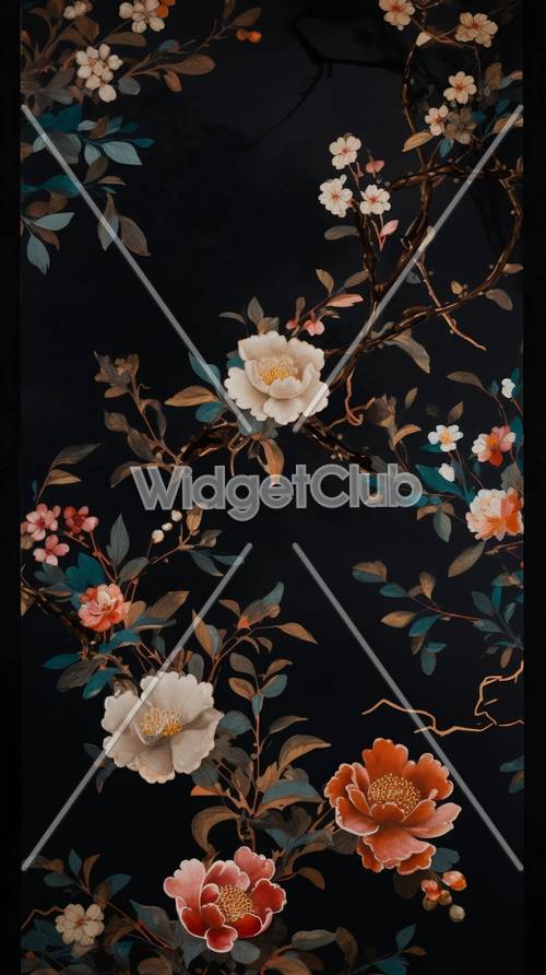 Dark Floral Wallpaper [e17b5bff5aa54098afbf]