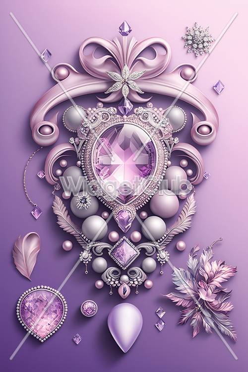 Jeweled Elegance in Purple Tapeta [d92ed18b04dd43fca8cb]