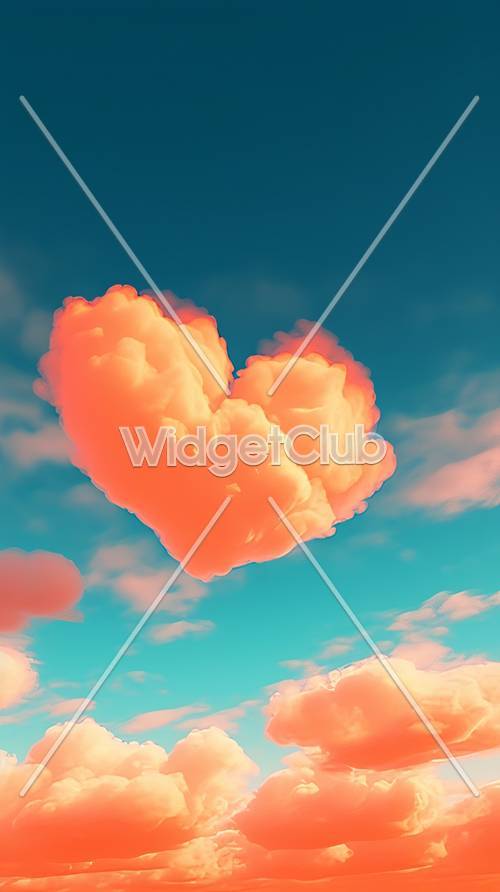 Heart-Shaped Clouds in the Sky