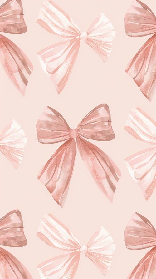 Красивые розовые бантики для вашего экрана
