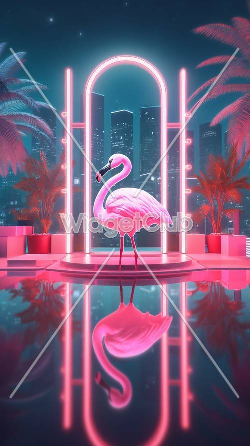 Pink Flamingo Wallpaper [124eaa3a72ad4644a07f]