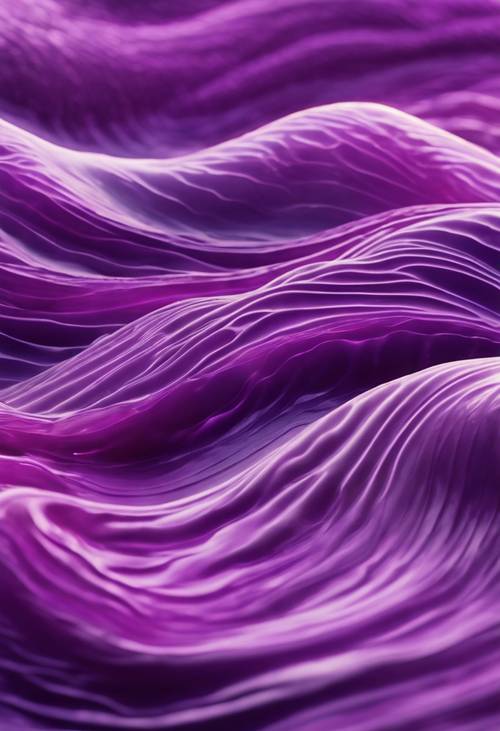 موجات مجردة تتدفق بشكل إيقاعي، ملونة بدرجات متناغمة من اللون الأرجواني.