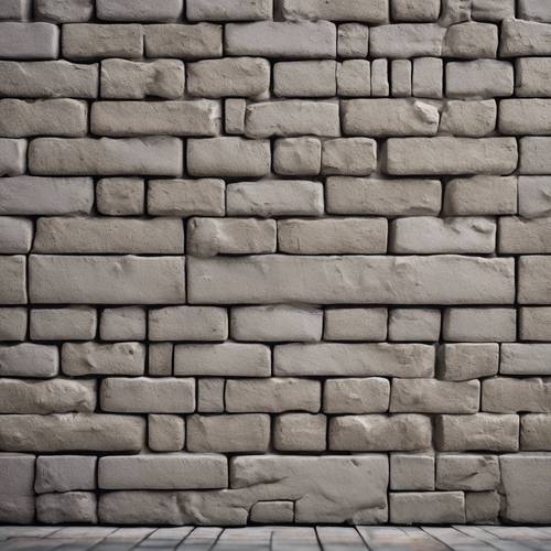 Panels of concrete, patterned to resemble a close-knit brick wall. Tapet [fd715bffa3e04939ba95]
