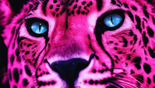 A neon hot pink cheetah print glowing in the dark". Дэлгэцийн зураг [4da81f2a58374316be78]