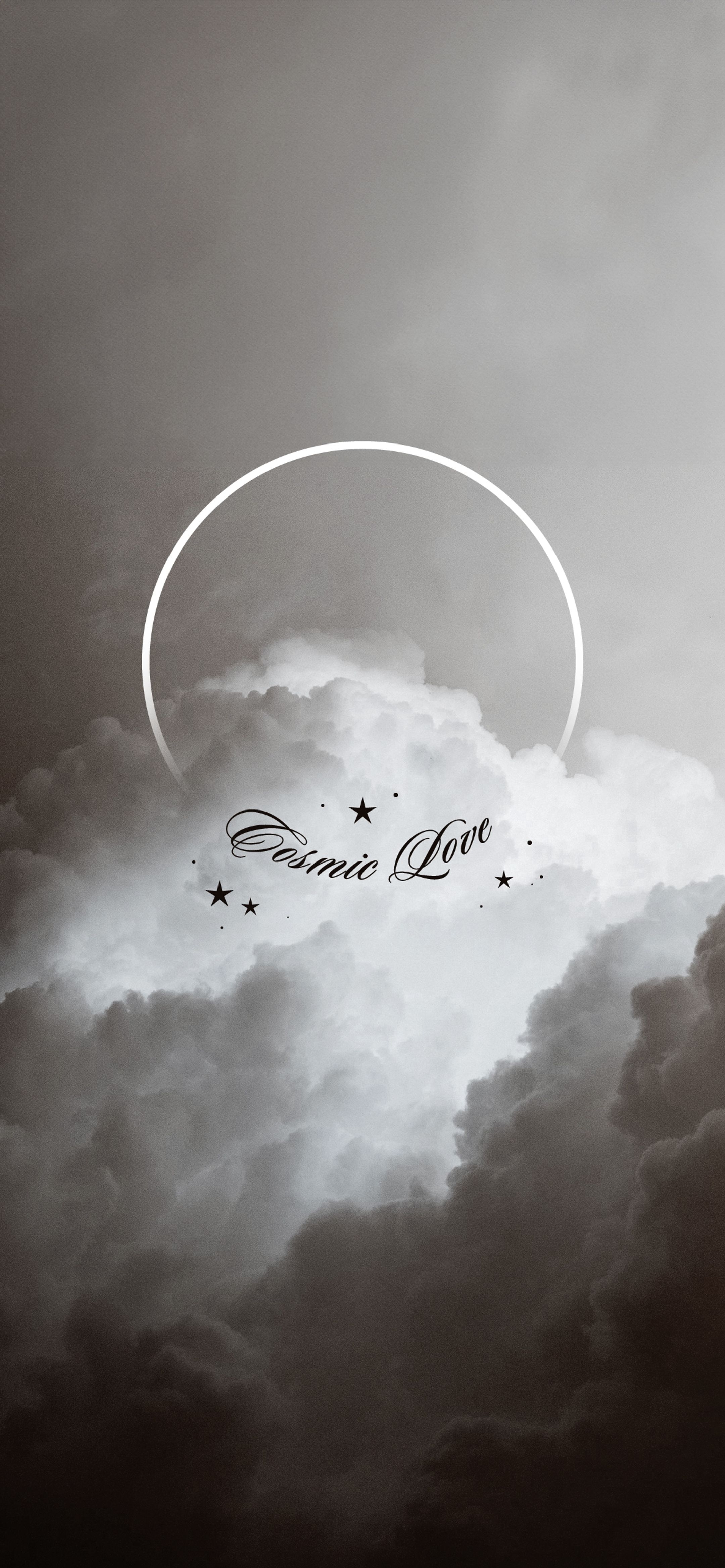 Dreamy Sky with Cosmic Love Circle Wallpaper[4839083c670d4819b19b]