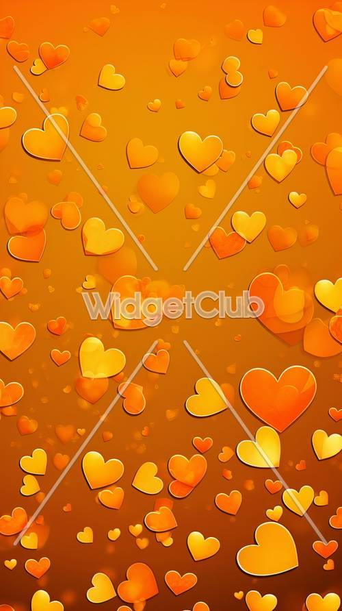 Orange Heart Wallpaper [1f6821ba506041c38c85]