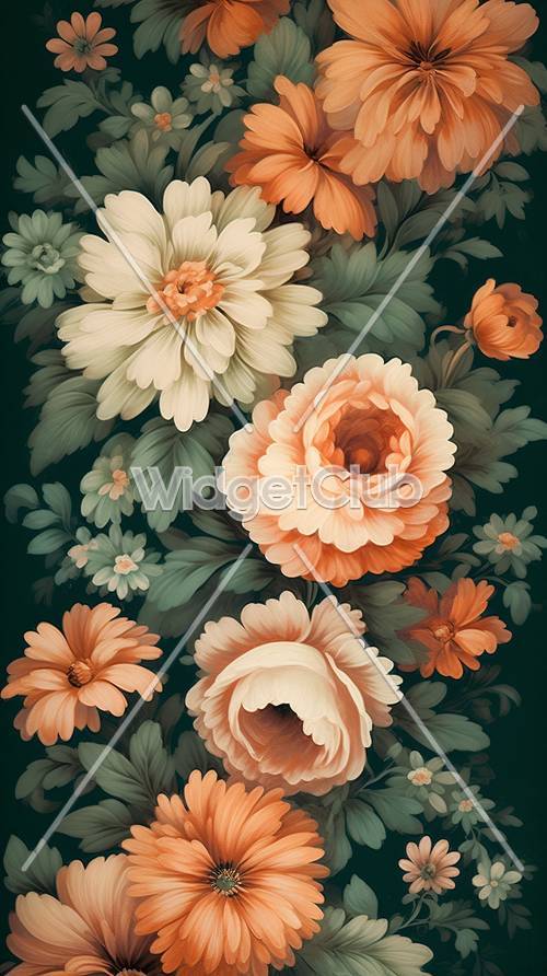 Colorful Floral Pattern for Your Screen Background