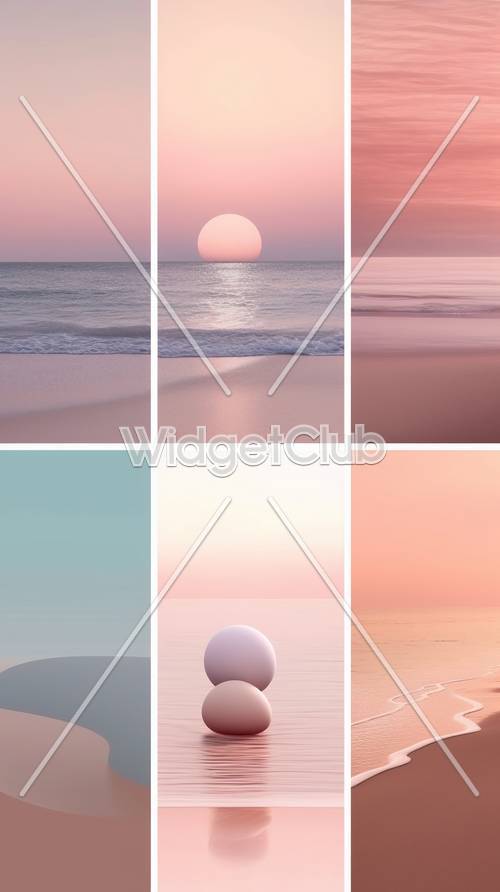 Sunset Hues and Gentle Waves
