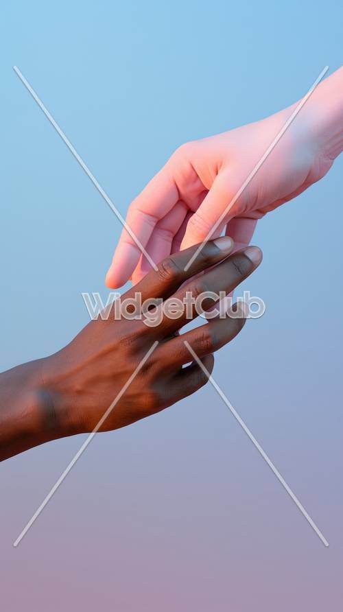 Two Hands Touching in Unity: A Simple and Beautiful Image for Everyone Wallpaper[88ab33f89b0f4b4baadb]