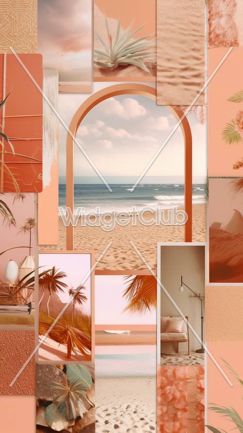 Арочные ворота с видом на пляж