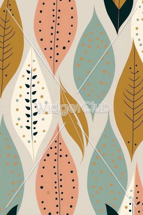 Colorful Leaves Pattern for Your Screen