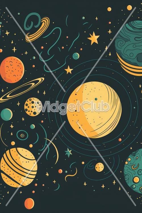Colorful Space Adventure