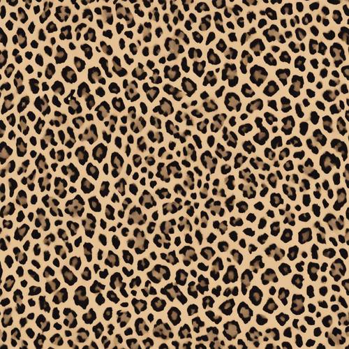 Rendering di alta qualità di un elegante modello senza cuciture con stampa leopardata marrone chiaro.