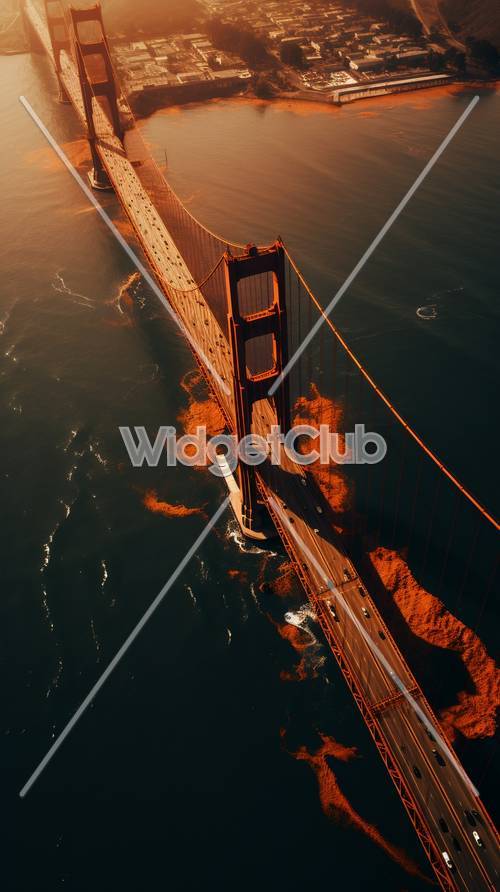 Jembatan Golden Gate saat Matahari Terbenam