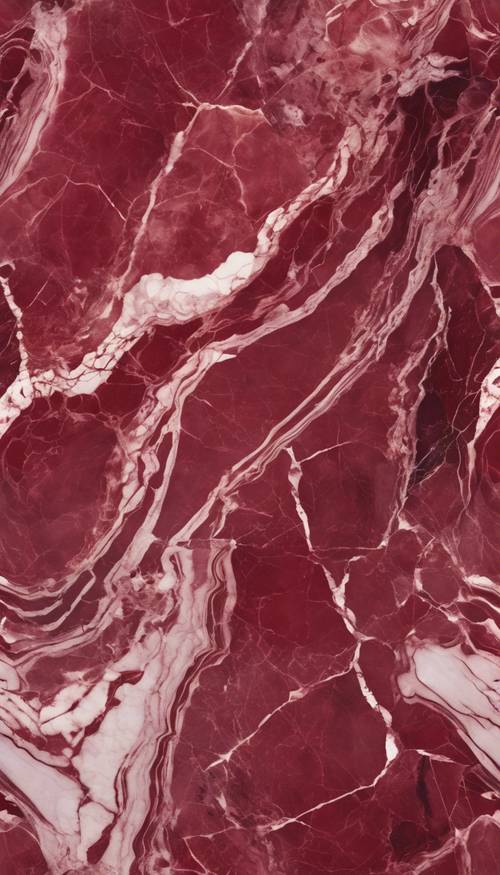 Burgundy marble texture in a seamless pattern