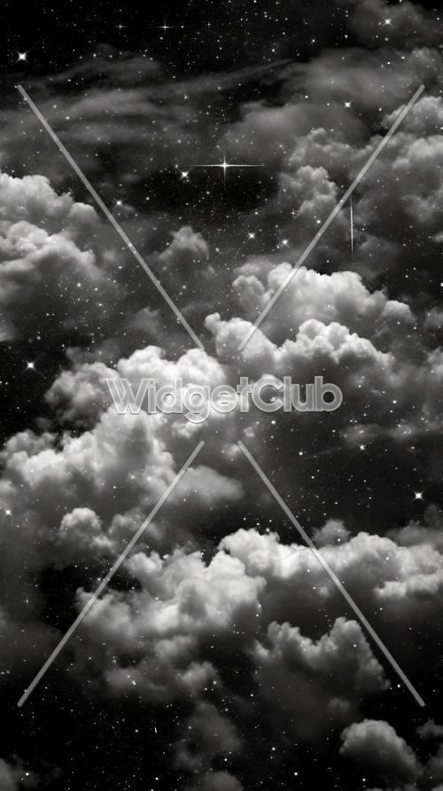 Starry Clouds in the Night Sky