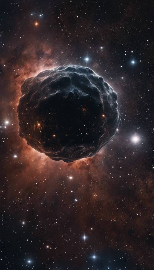 黑色星雲在遙遠的宇宙中形成一顆巨大的恆星。 牆紙 [7b5ff83fad8f4bcd90af]