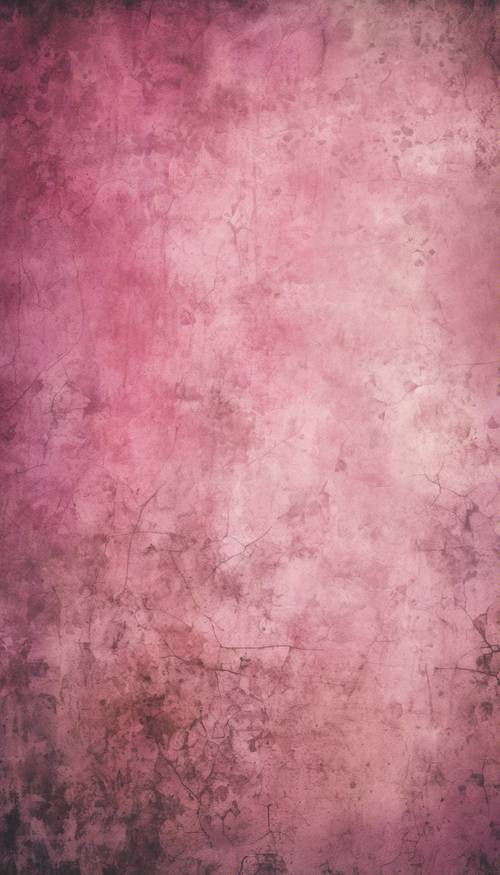 Pink grunge background with distressed texture and faded motifs Тапет [7320f44f24b64eb9a3d3]