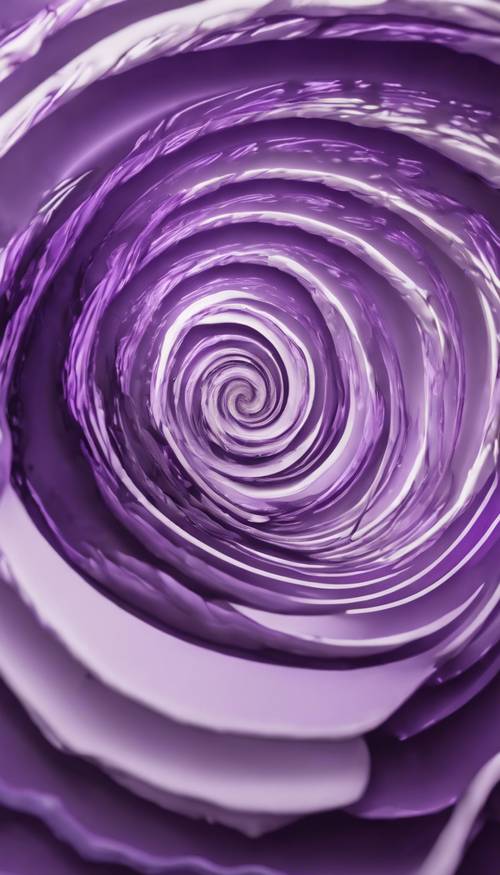 Eye-catching abstract art with swirling purple and white spiral patterns. Wallpaper [dfd5bf44c63b4f699a38]