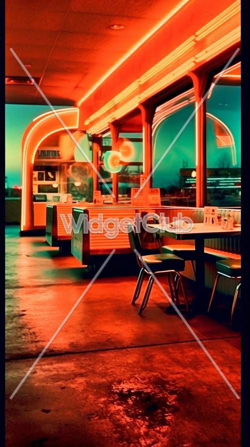 復古餐廳霓虹燈
