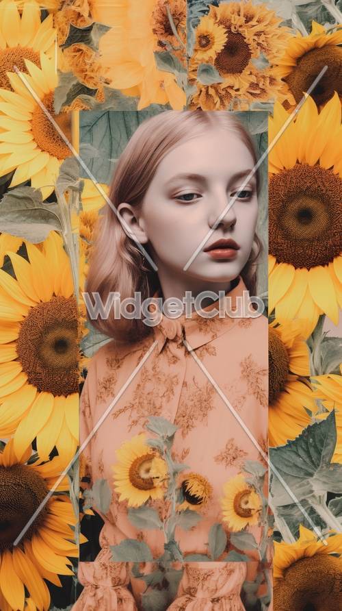 Sunflower Field Dream Portrait