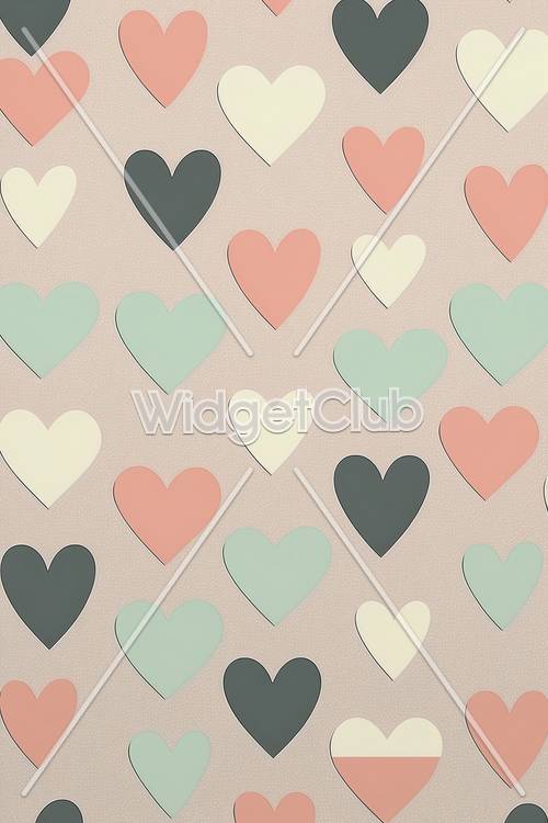 Colorful Hearts Pattern Perfect for Kids