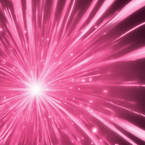 Stellen Sie eine abstrakte Mischung aus Starburst-Effekten in rosa Aura dar, die positive Energie widerspiegelt.