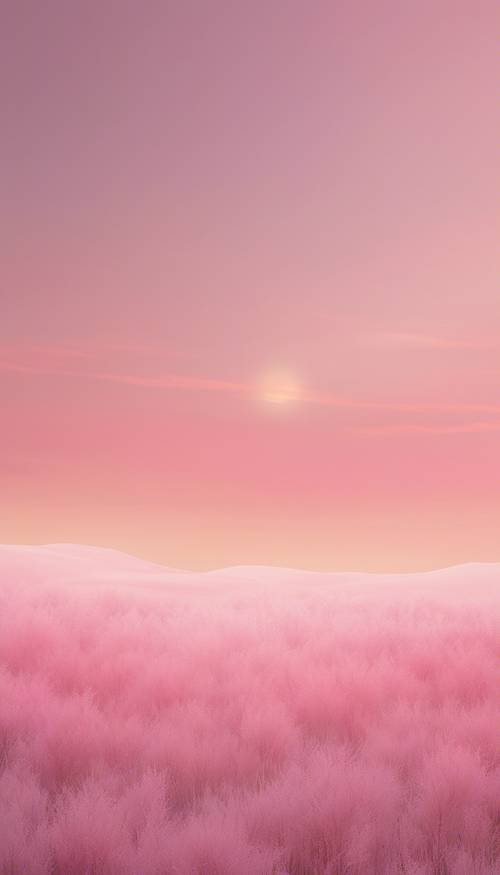 柔和的粉紅色漸變，就像柔和的日出。