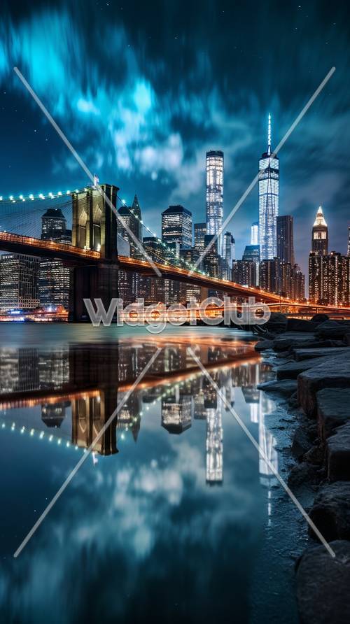 Oszałamiająca panorama Nowego Jorku nocą