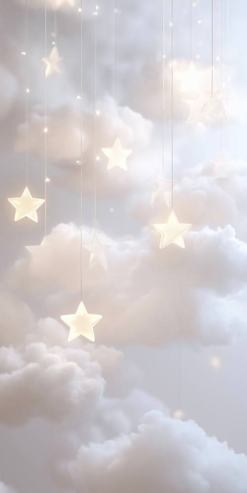 Céu sonhador cheio de estrelas penduradas Papel de parede [0742c81b6fa740a4a1d1]