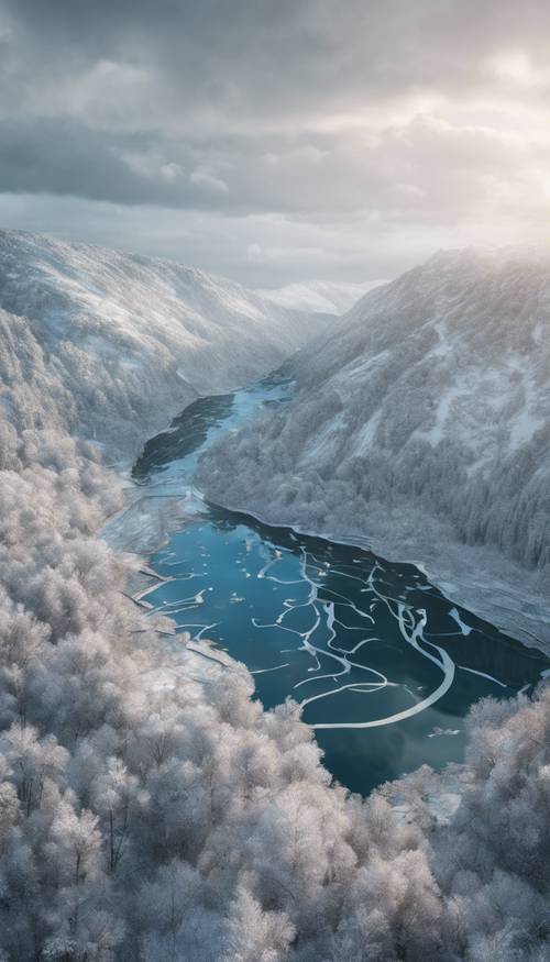 A bird's eye view of intricate fjord network, tapering into the northern sea