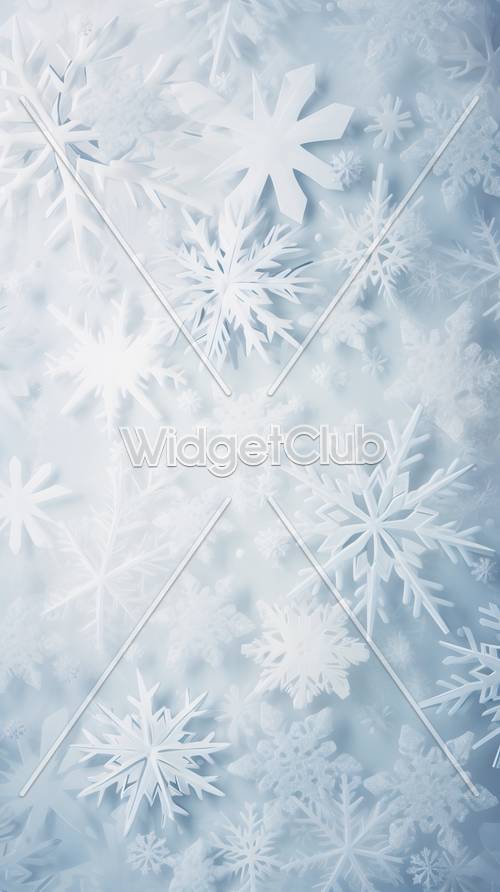 Snowflake Wonderland Background