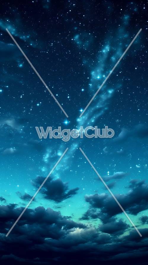 Starry Sky with Clouds for Your Screen
