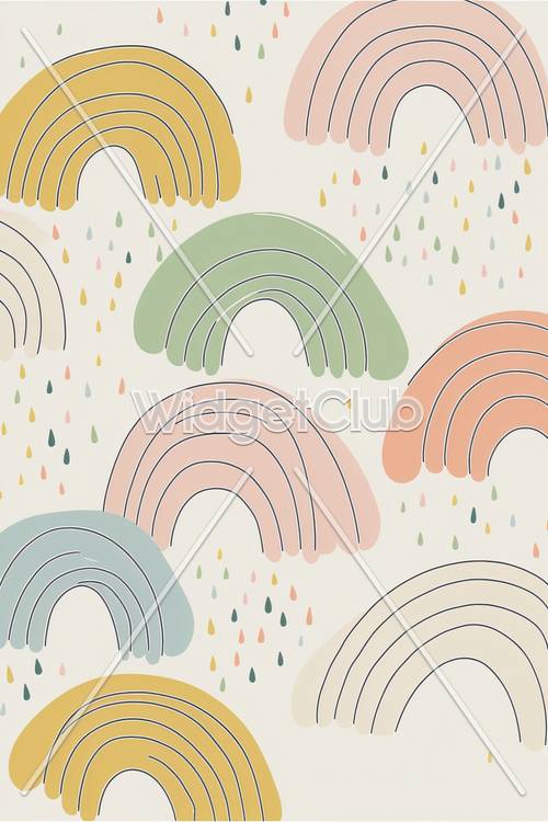 Pastel Rainbow Wallpaper [dae318f81b9740c7865a]