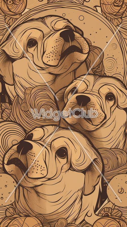 Brown Pattern Wallpaper [c6942f61fb4b445cb201]