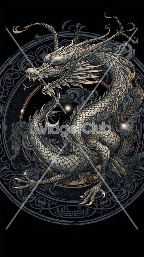 Obra de arte del dragón místico