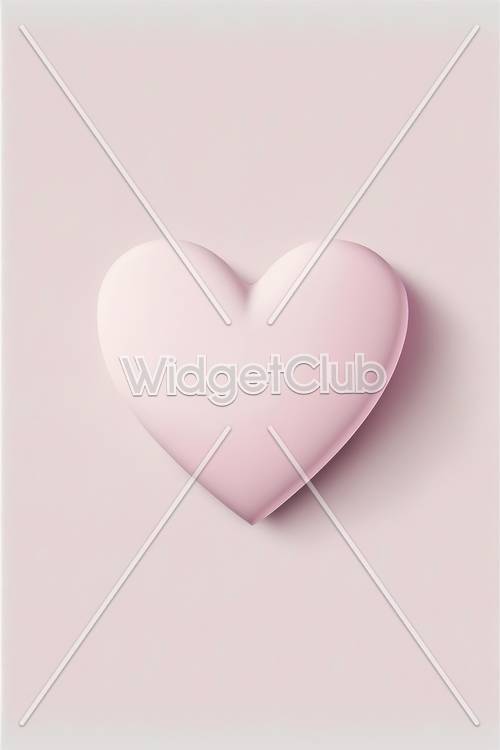 Простой дизайн розового сердца