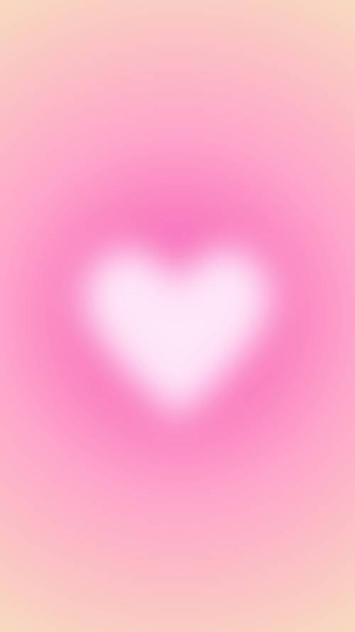 Fundo gradiente lindo coração rosa