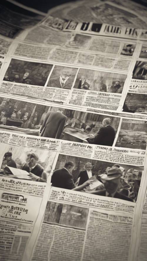 일간 신문의 전자 버전을 보여주는 디지털 화면.
