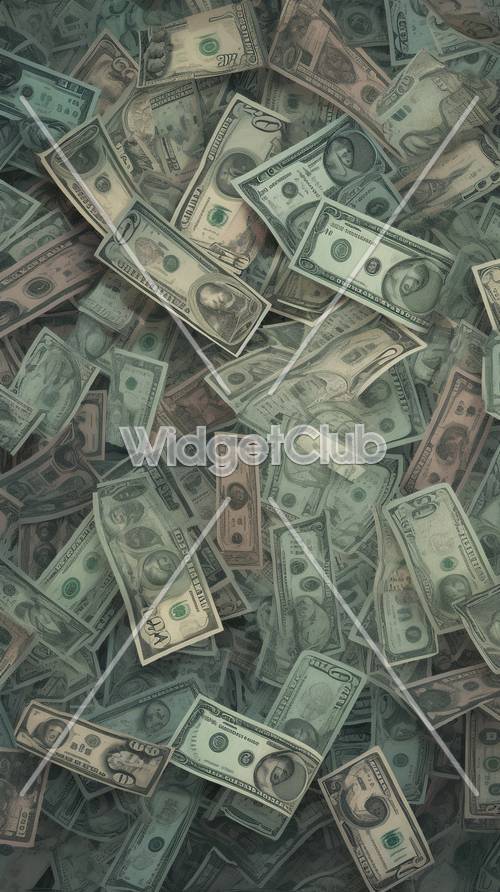 Money Pile for Your Screen Background