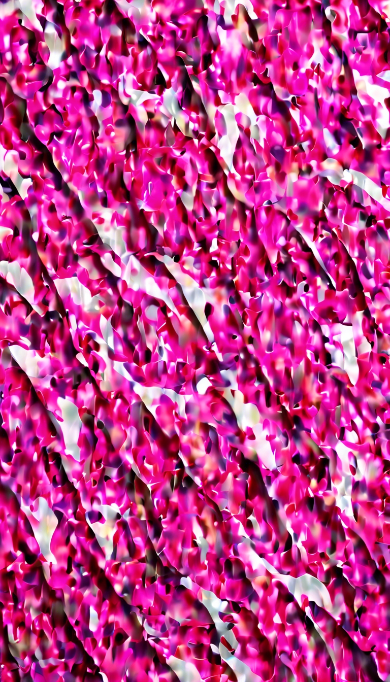 An infinite pattern of hot pink camouflage interspersed with white streaks. Wallpaper[6980479432ef45e8a559]