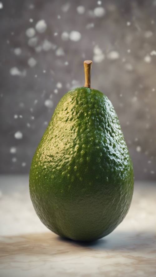 A sketch of an avocado
