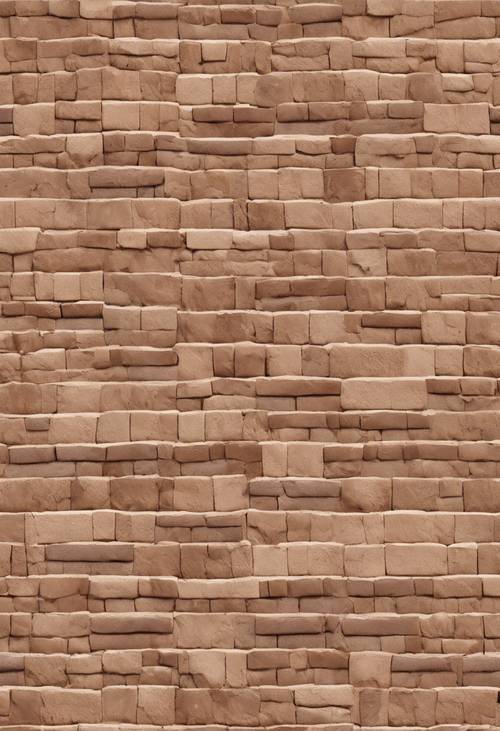 A repeating pattern of tan bricks in a chevron design.