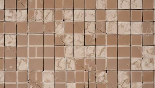 A simple yet elegant pattern of tan and beige checkered tiles. Tapet [8c22015549114f3992fd]