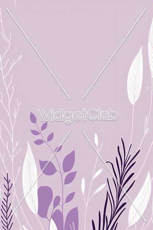 Design floral violet pour votre écran