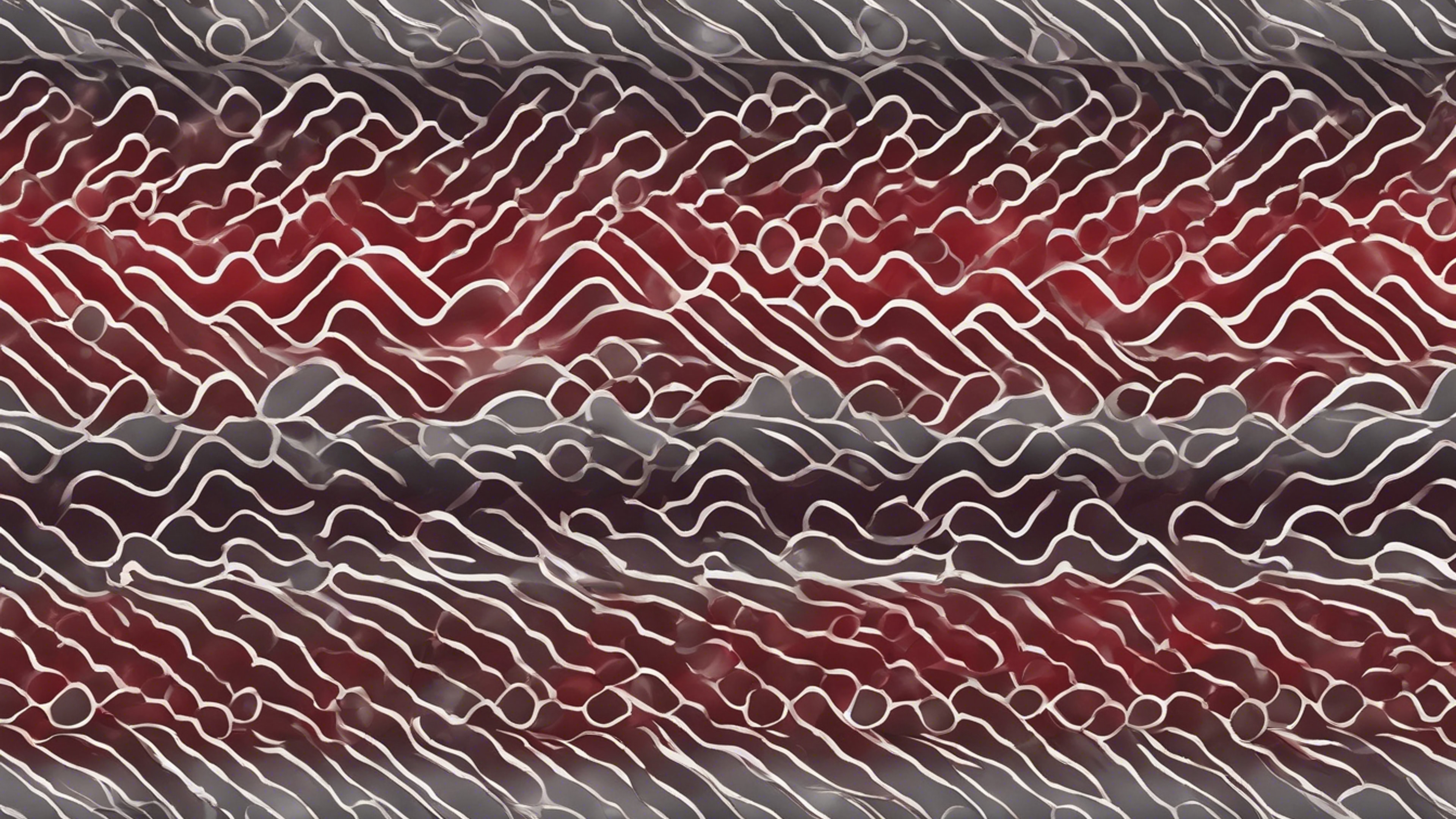 A mesmerizing seamless pattern with gradient waves of rich red and sleek gray.壁紙[ac291ae0b2244bb88802]